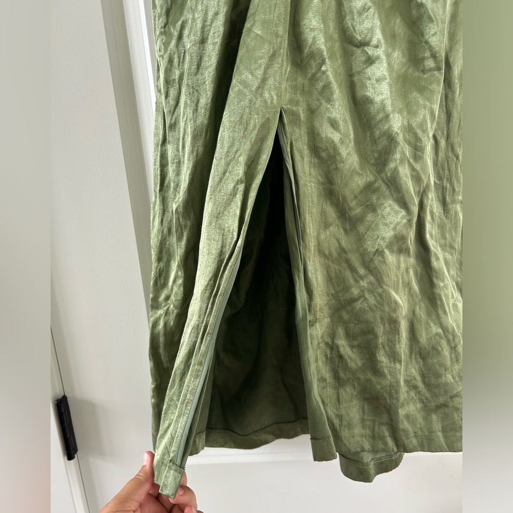 Vince Metallic Twist Front Cotton Blend Skirt Women’s 4 - Picture 9 of 9